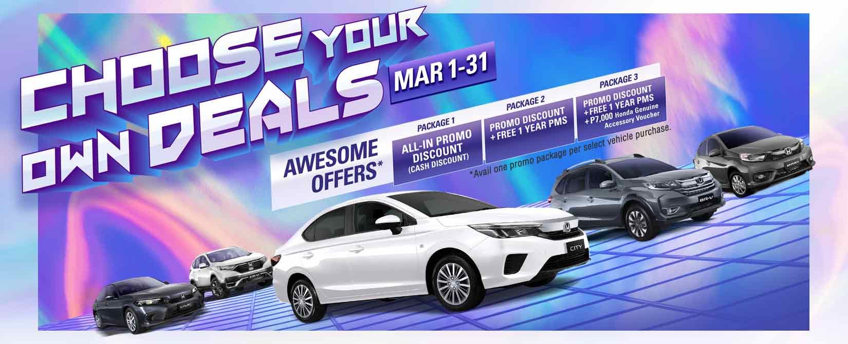 Honda Cars Philippines › Choose Your Own Deals