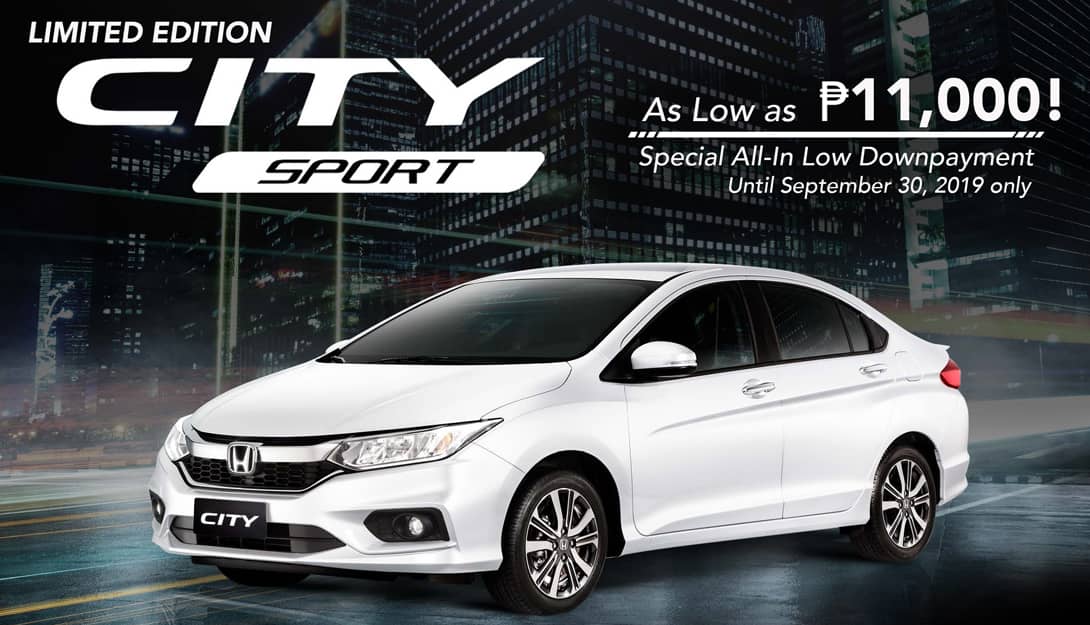 Honda announces New City Sportâ€™s Special Financing Program until September 30