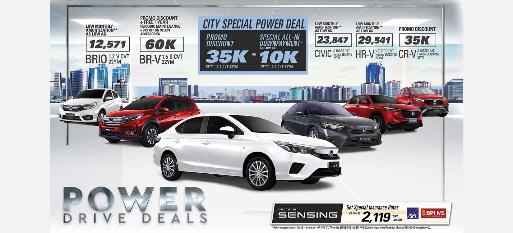 Rain with excitement this June as Honda extends BR-V promos and launches â€˜Power Drive Dealsâ€™ for select models