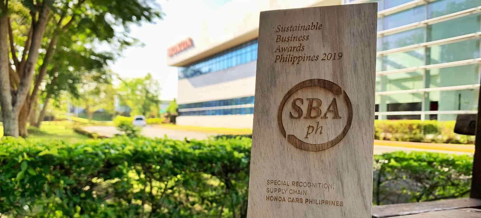 Honda recognized in the Sustainable Business Awards 2019